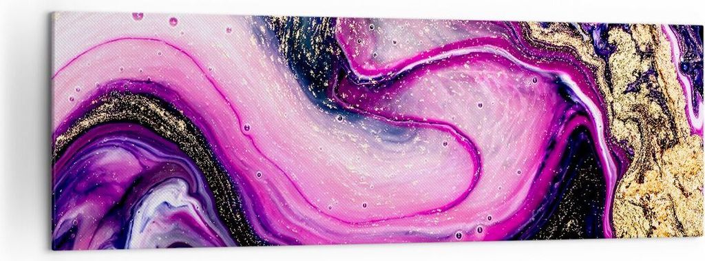 Bild auf Leinwand - Leinwandbild - Abstraktion modern - 160x50cm - Wand Bild - Wanddeko - Leinwanddruck - Bilder - Kunstdruck - Wanddekoration - Le...