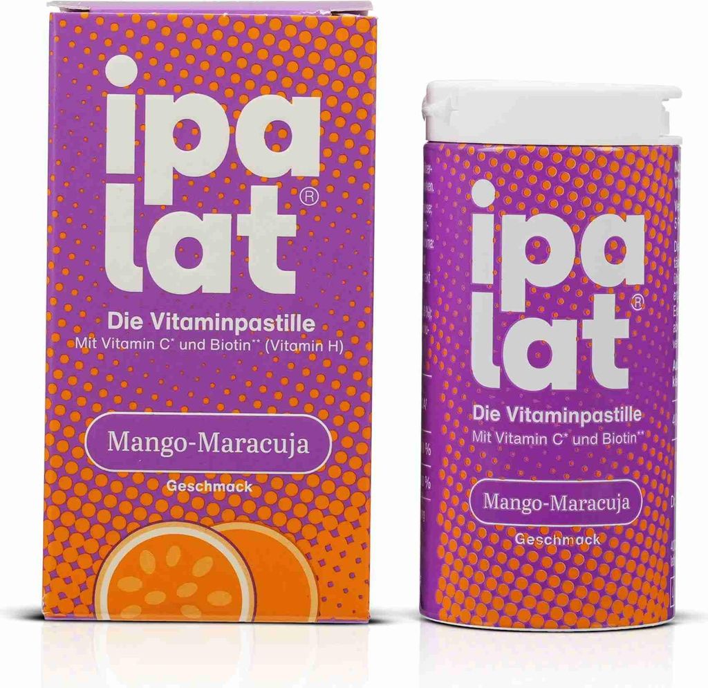 IPALAT Die Vitaminpastille Mango-Maracuja 40 St PZN 19900203