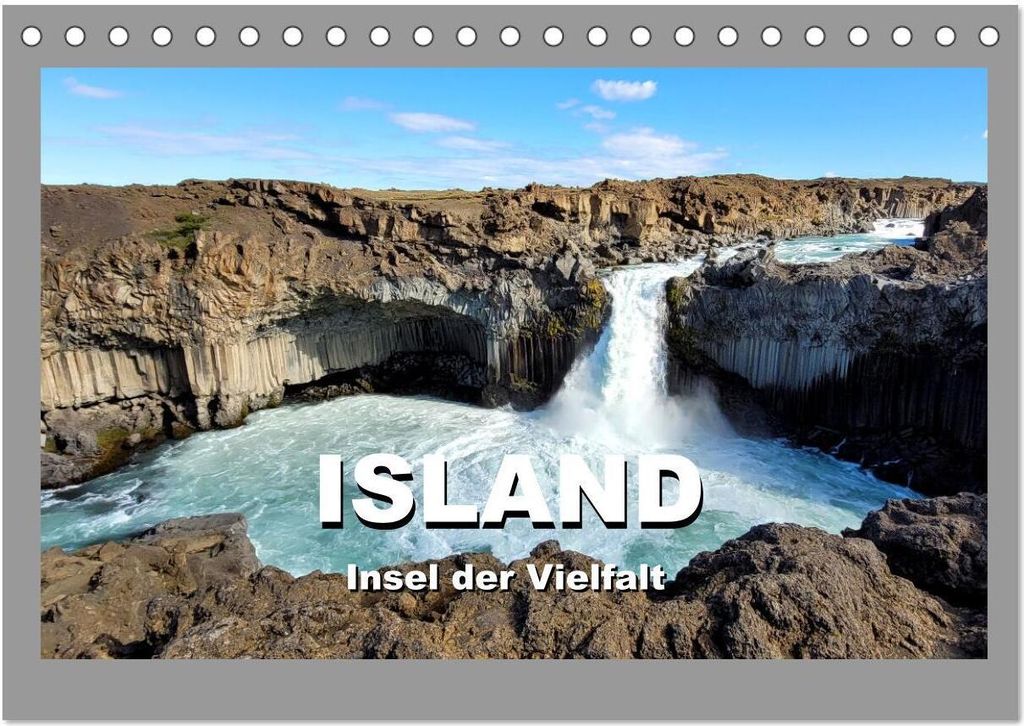 Island Insel der Vielfalt (Tischkalender 2026 DIN A5 quer), CALVENDO Monatskalender