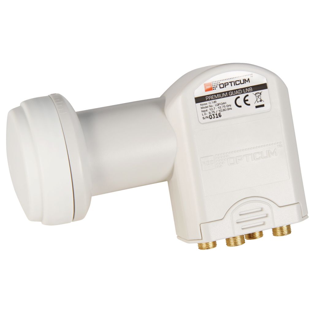Quad LNB Opticum LQP-04H Full-HD et compatible 3D Image du produit 