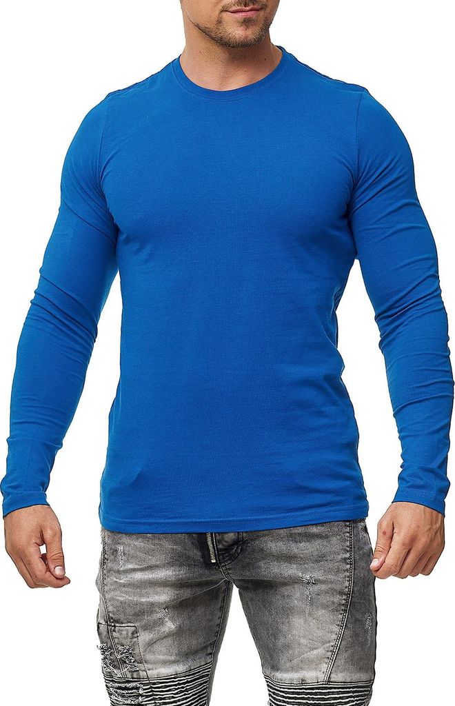 Mivaro Herren Langarmshirt Basic aus 100% Baumwolle – Longsleeve T-Shirt Langarm Regular Fit - atmungsaktiv - bis 5XL - ideal für Arbeit & Freizeit