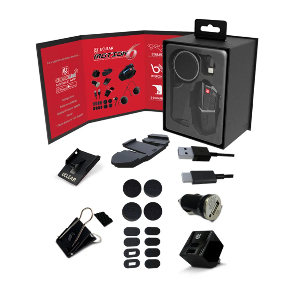 Intercom Moto UCLEAR Motion 6 Kit Solo Système de Communication sans Fil - 2