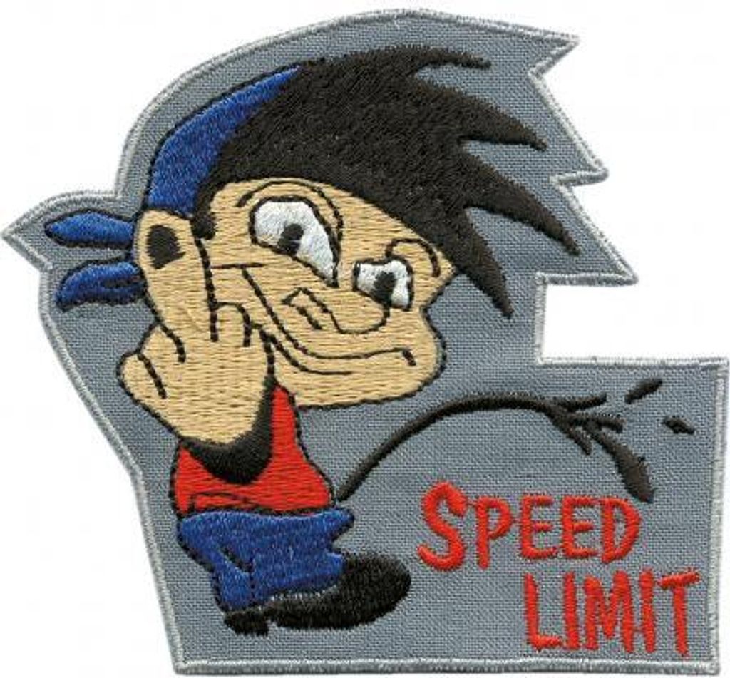 Aufnäher - Speed Limit - 01960 - Gr. ca. 8cm x 11cm