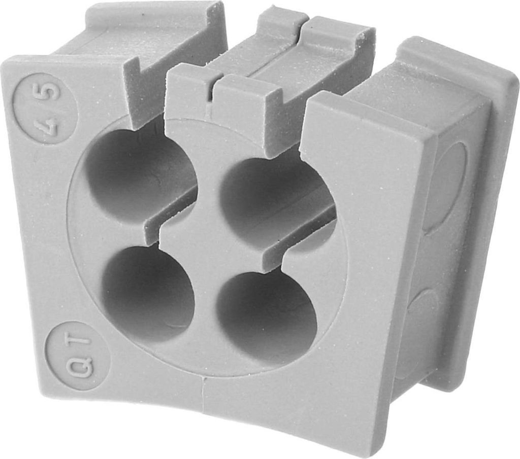 icotek Kabeltülle QT klein Klemmbereich 5,0mm Mehrfachdichtung 4x5,0mm Temperaturbereich -40°C bis 90°C - 10 Stück