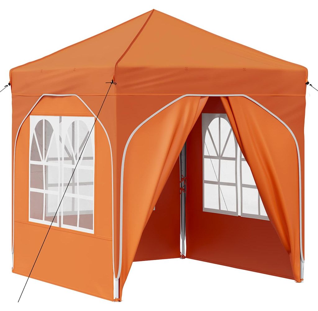 Pop-up Partyzelt 192 x 192 x 245 cm Orange