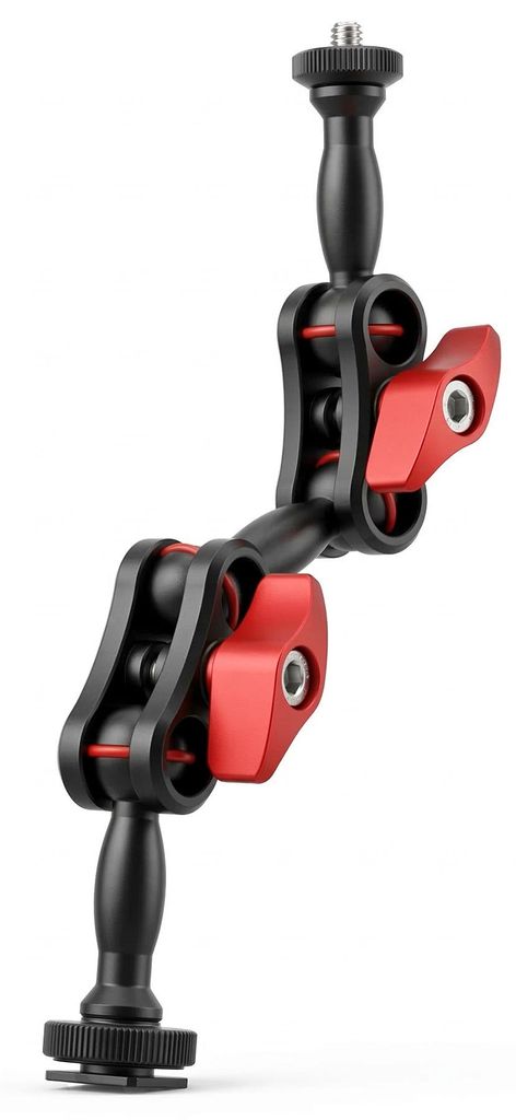 ayex Magic Arm 220mm Doppel Gelenkarm mit 1/4 Zoll Schraube verstellbarer Kamera Zubehör Arm für LED Licht, Monitor, Mikrofon