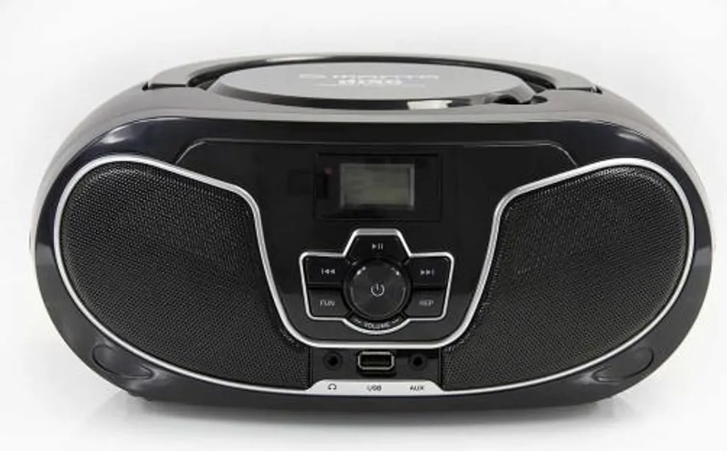 Radio Portable MANTA BBX007 USB et MP3, Son Stéréo avec Antenne Télescopique