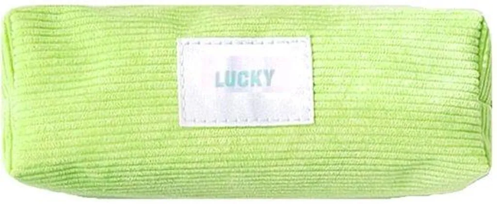 Trousse plate à motif floral vert : finissez-en avec le désordre