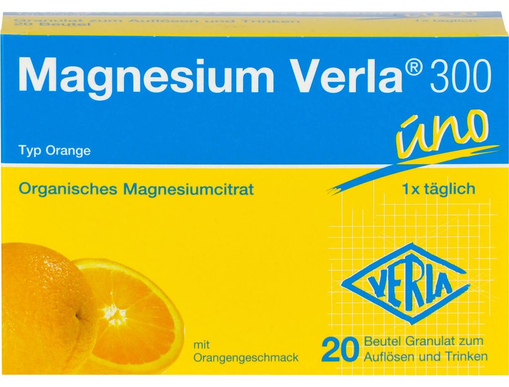 Magnesium Verla 300 uno Typ Orange Granulat, 20 St. Beutel Produktbild 