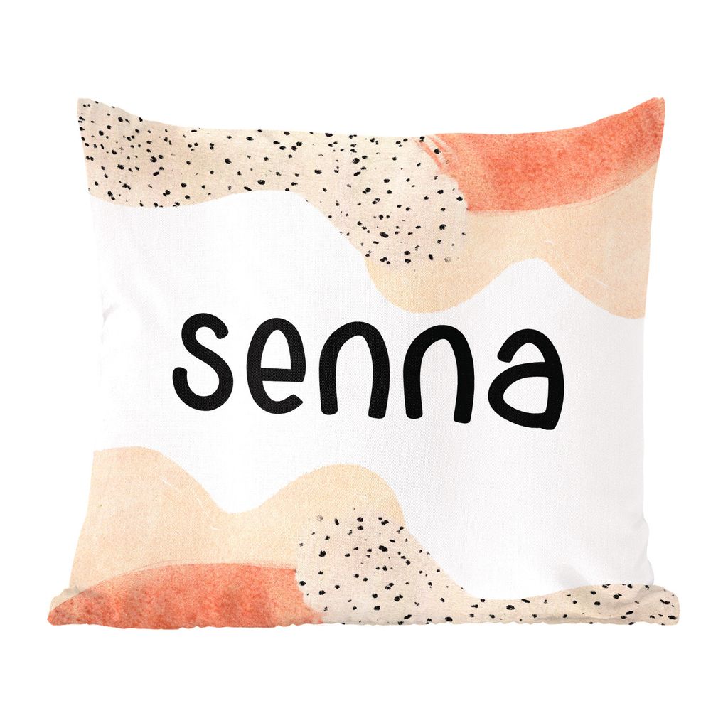 MuchoWow Zierkissen Sofakissen Wohnzimmer Dekokissen 45x45 cm Senna - Pastell - Mädchen - Schlafpolster - Polster für das Sofa