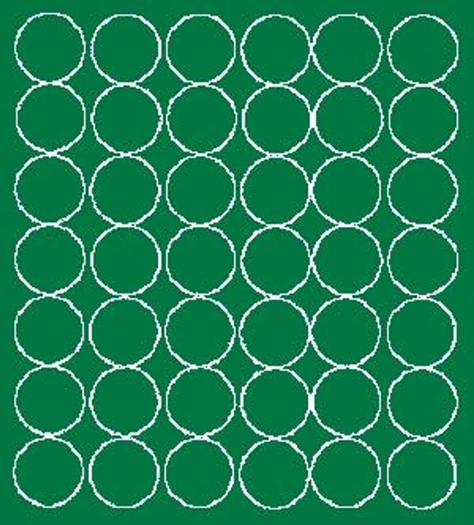 42 Etichette Circolari 30mm Verde Opaco | Bollini Adesivi Design