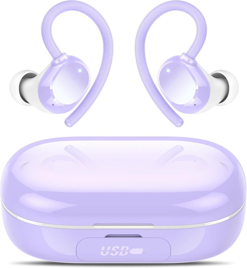 Lekaby Bluetooth Kopfhörer Sport, 2026 Neue Kopfhörer Kabellos Bluetooth 5.3 mit ENC Mikrofon, 128 Stunden HiFi Stereo In Ear, IPX7 wasserdichte ...