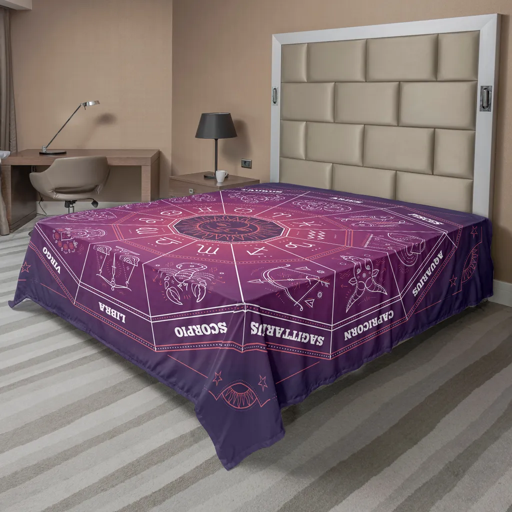 Lenzuolo Decorativo Zodiaco ABAKUHAUS Viola - Comfort e Stile