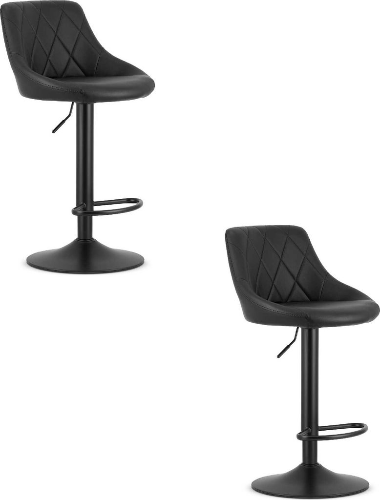 Valora KAST Hocker Black Eco x2 - Schwarze Hocker mit robustem Design