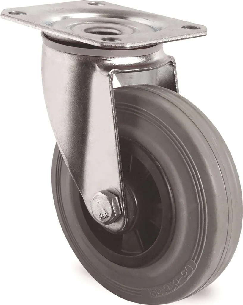 Roulette pivotante pour établi et mobilier lourd 125 mm charge 100kg