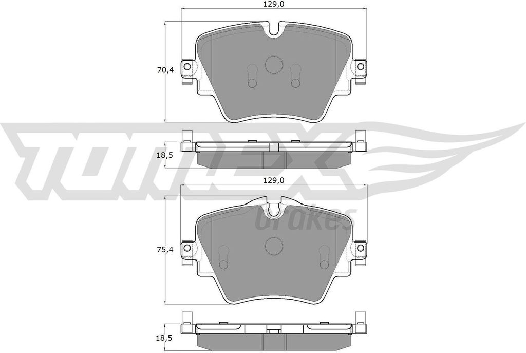 TOMEX brakes Bremsbeläge Satz Vorne Bremsklötze für BMW 3 Touring (G21) TX 18-43