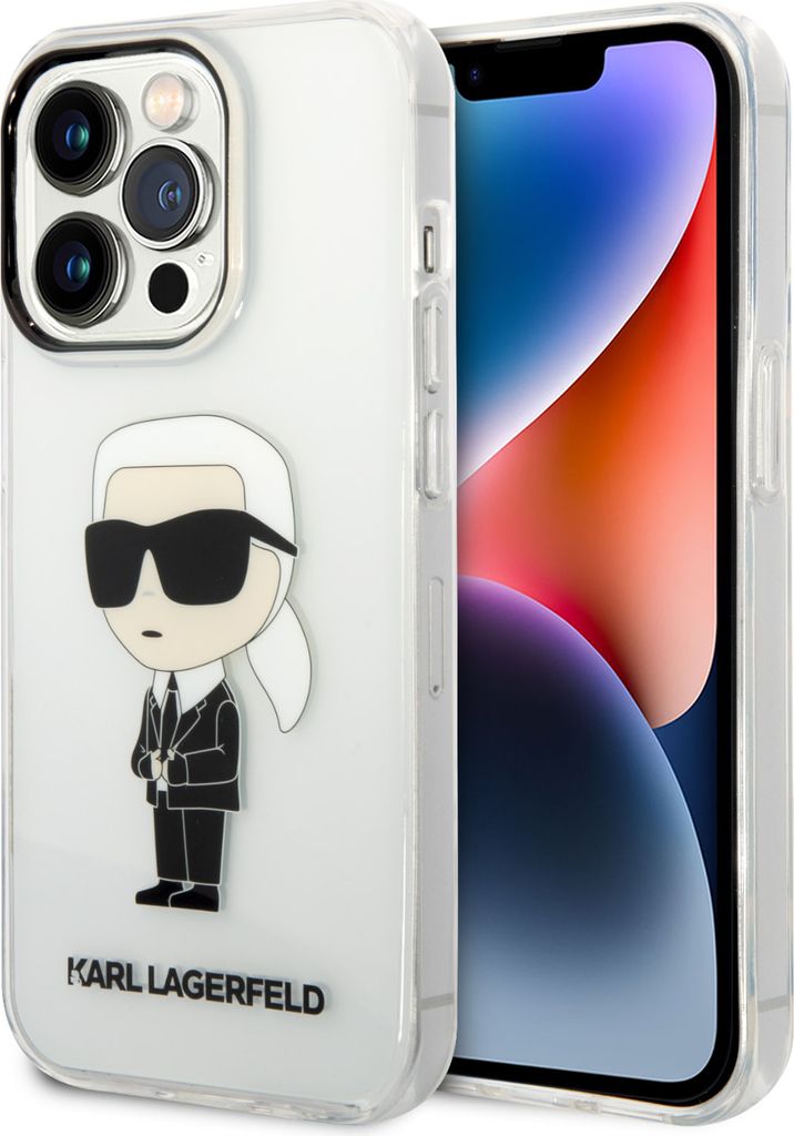 Karl Lagerfeld IML Ikonik NFT Case für iPhone 14 Pro Transparent