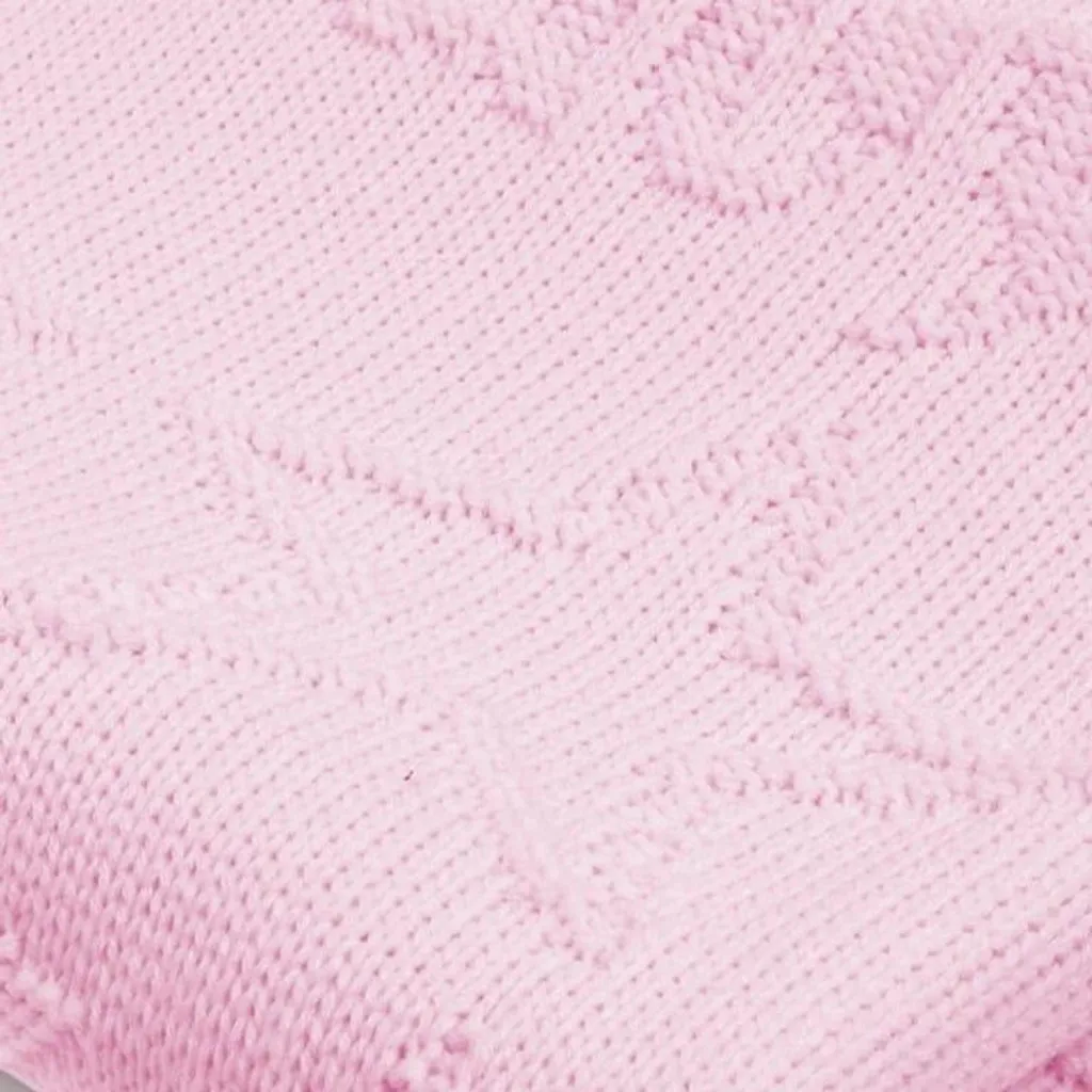 BabyMatex Kinderplaid 75x100 cm Rose : Couverture en Acrylique Douce
