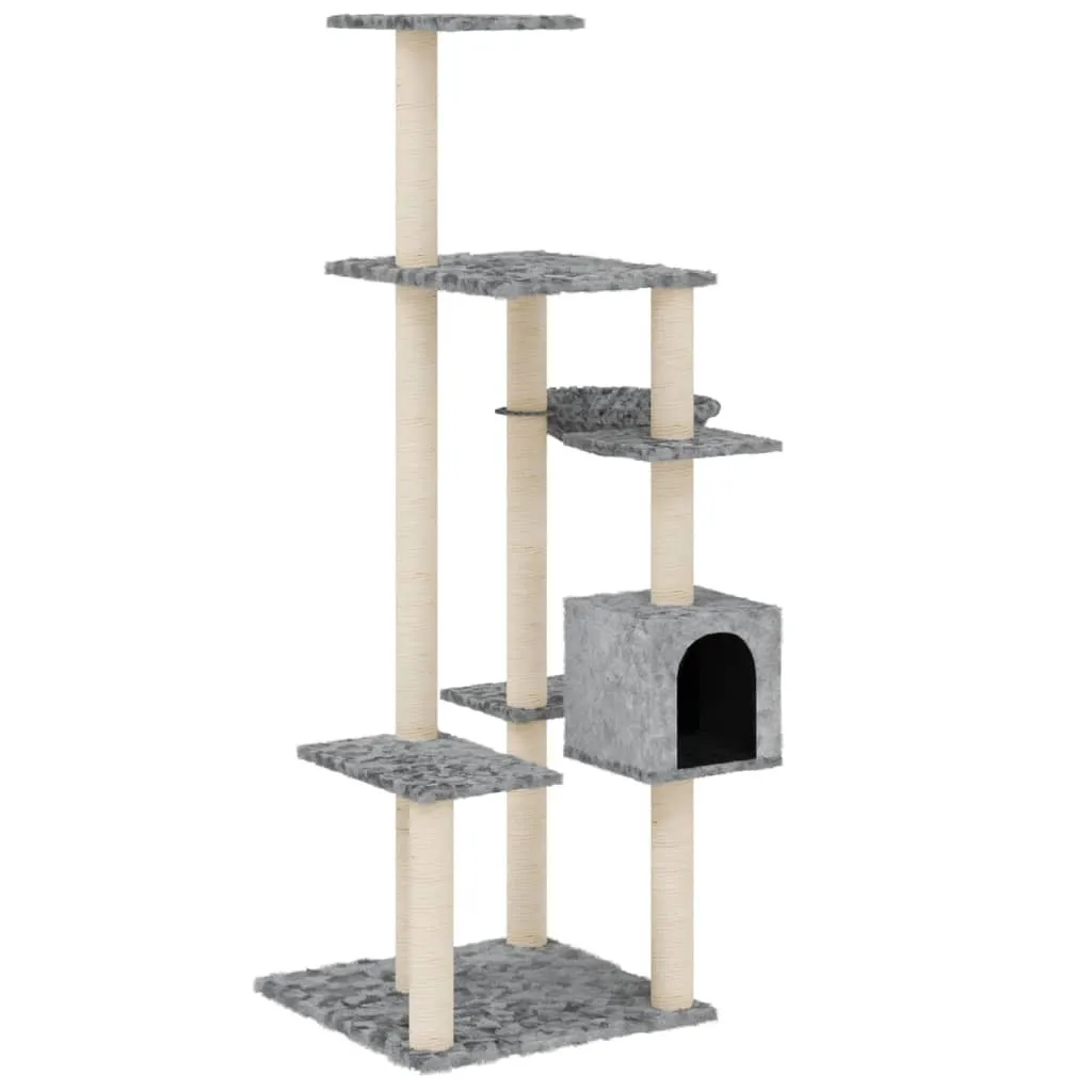 Occasione Tiragraffi vidaXL Sisal 142 cm Grigio Chiaro | Compra Ora
