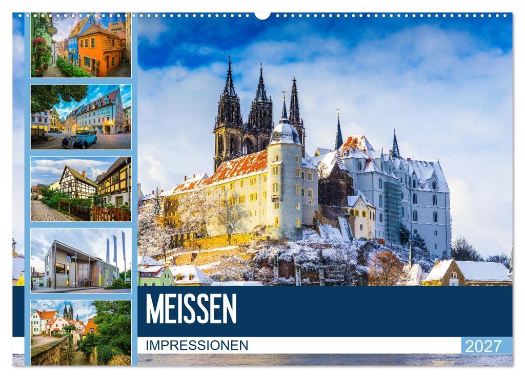 Meißen Impressionen (Wandkalender 2027 DIN A2 quer), CALVENDO Monatskalender