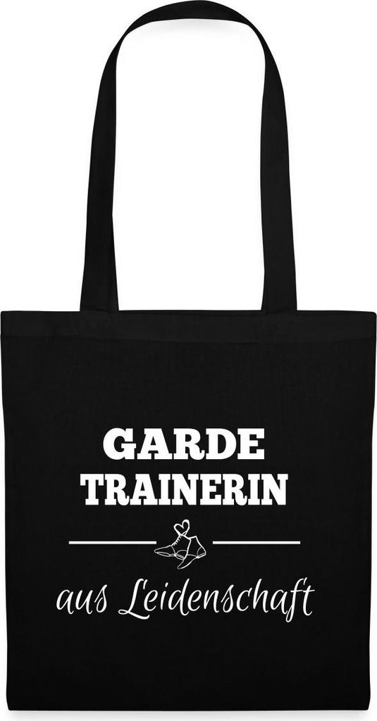 Spreadshirt Gardetrainerin Aus Leidenschaft Tanzmariechen Gardetanz Stoffbeutel, One size, Schwarz