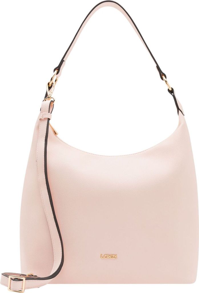 L.CREDI Schultertasche Umhängetasche Olga Hobo Bag Powder rosa
