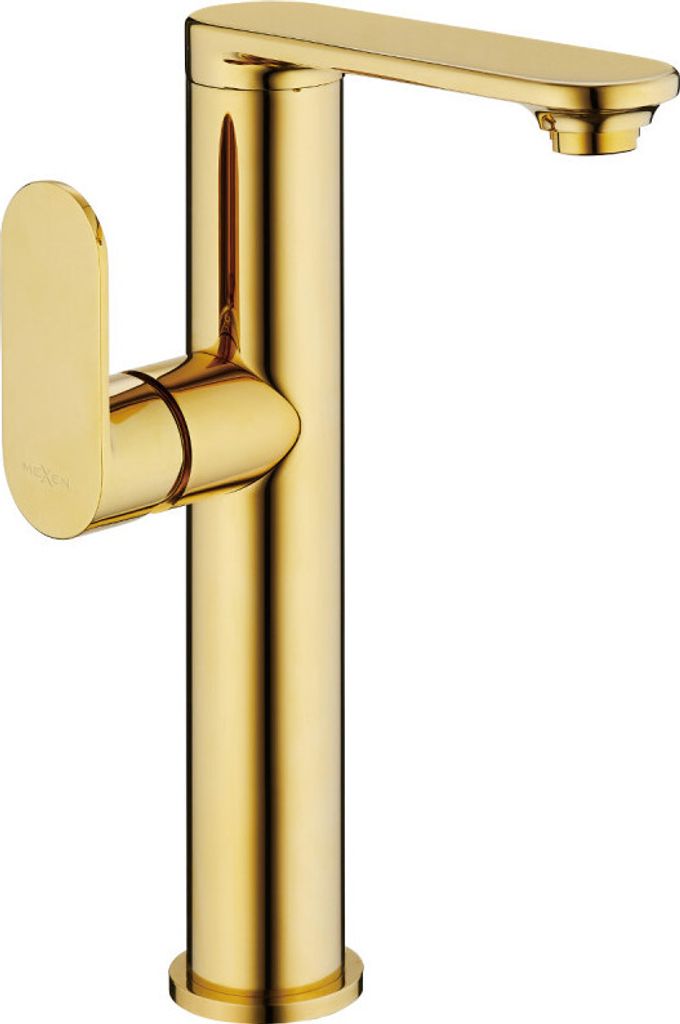 Mexen Milo Waschtischbatterie mit hohem Seitengriff, Gold - 71315-50