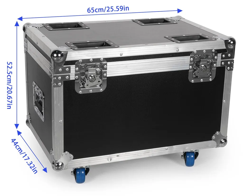 Valise Antichoc pour 4 Projecteurs Beam 150W - Protection Cuir - 5