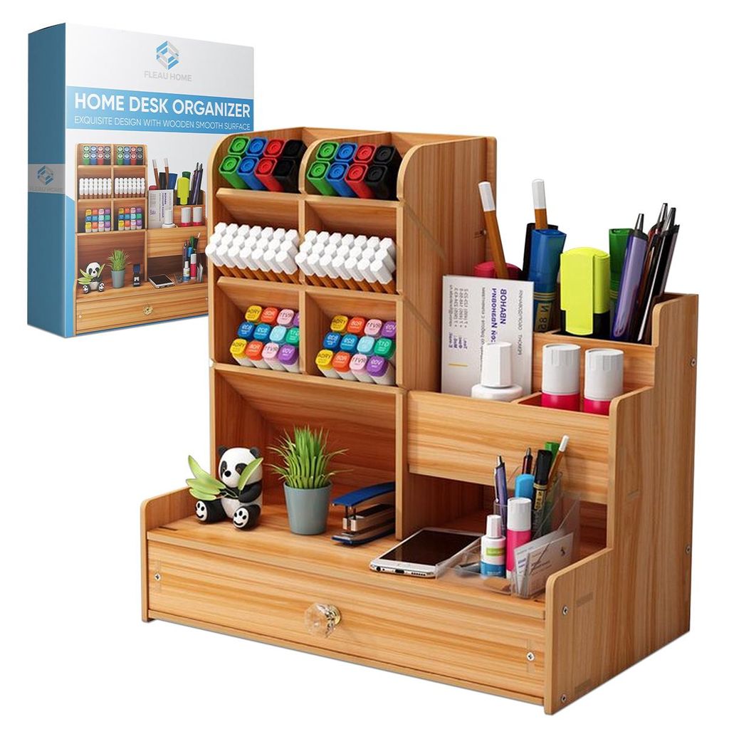 Fleau Schreibtisch-Organizer – mit Schublade – Stifthalter Produktbild 