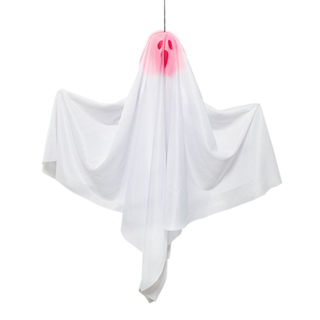 Glühende weiße Geisterhänger -Ornament Ghost Festival Party Szene Horror Atmosphäre Dekoration Haunted House Flucht beängstigende Requisiten f...