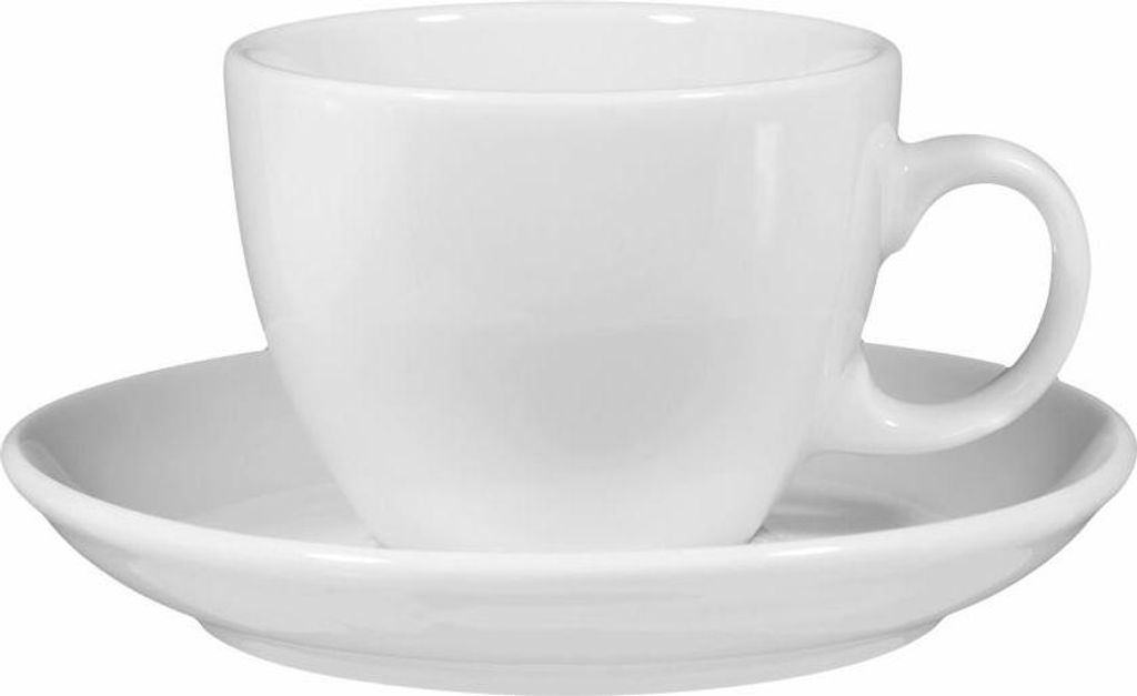 Seltmann Weiden Cappuccinotasse 1131 mit Untertasse VIP. Weiß, Becher, Porzellan, 220 ml, 001.259552