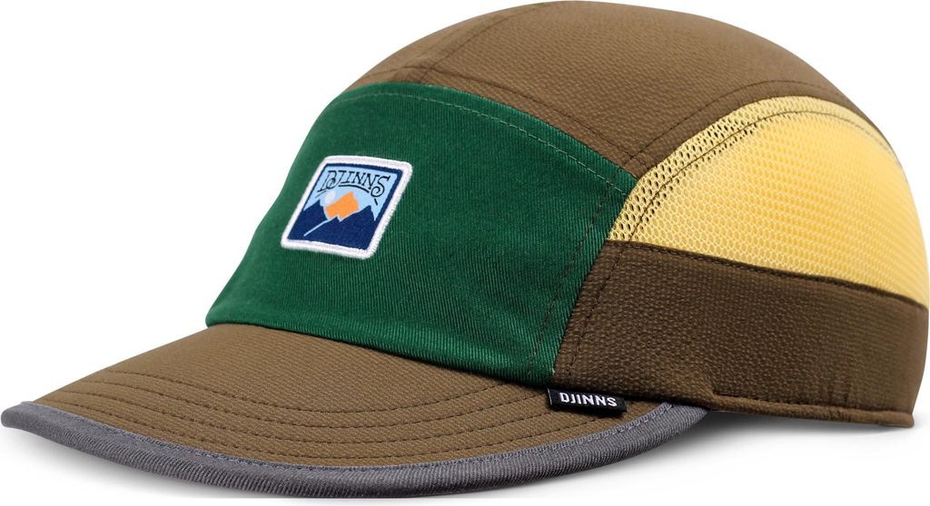 DJINNS 5 Panel Soft Flat Cap Seersoftmesh moss