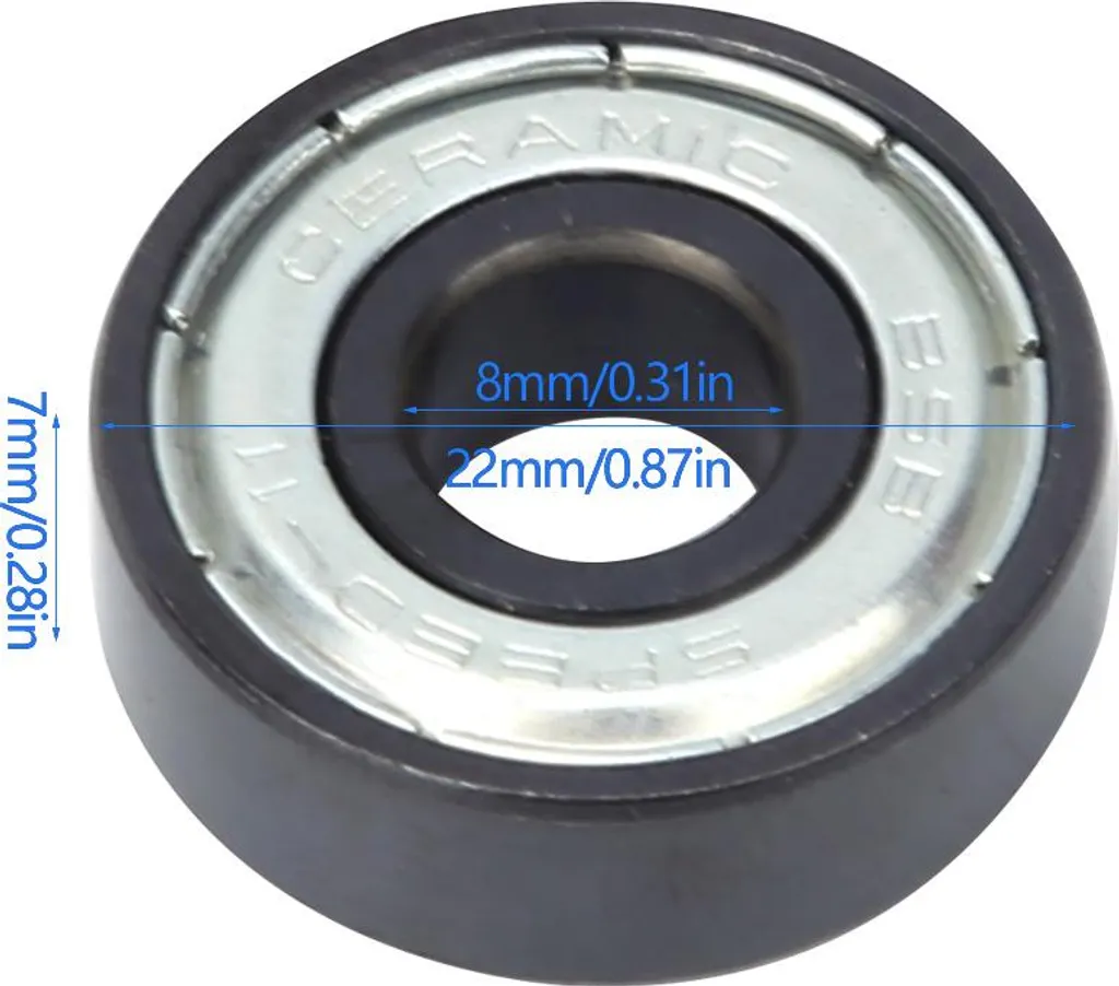 Roulements de Roller en Céramique BSB SPEED-11 Haute Précision - 16 Pcs