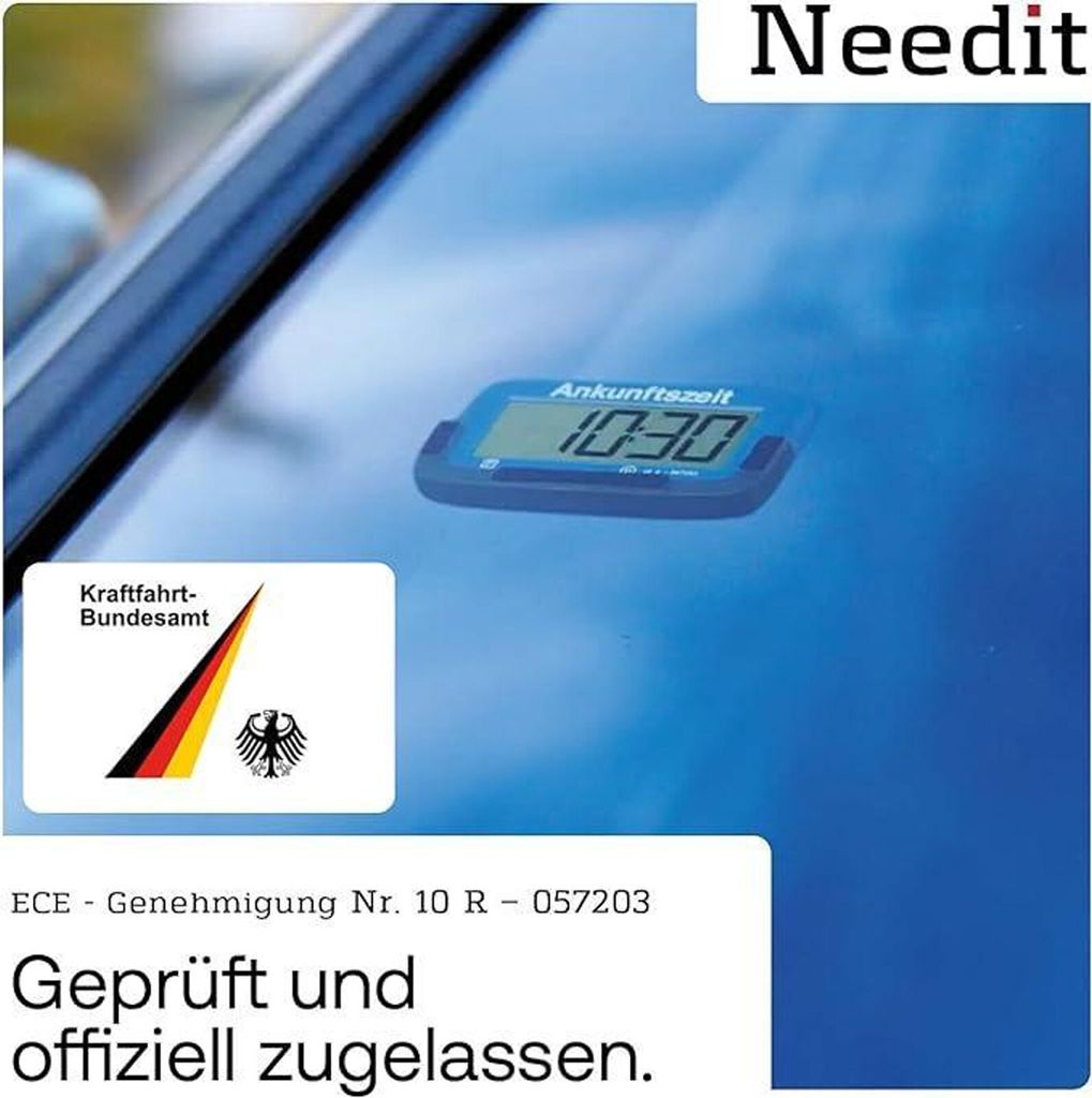Needit Parkscheibe mit Zulassung elektronische Parkuhr Park Produktbild 5