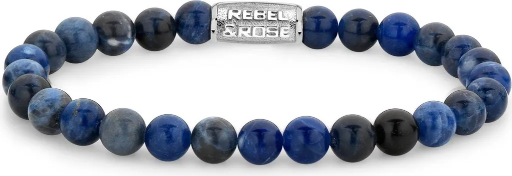 Bracciale di perle blu notte RR-60012-S - Misura: 20 cm - L
