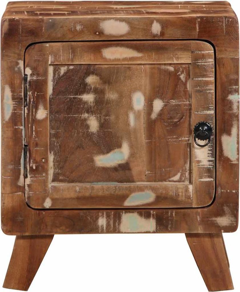 vidaXL Nachttisch 2 Stk. 40x32x46 cm Altholz Massiv