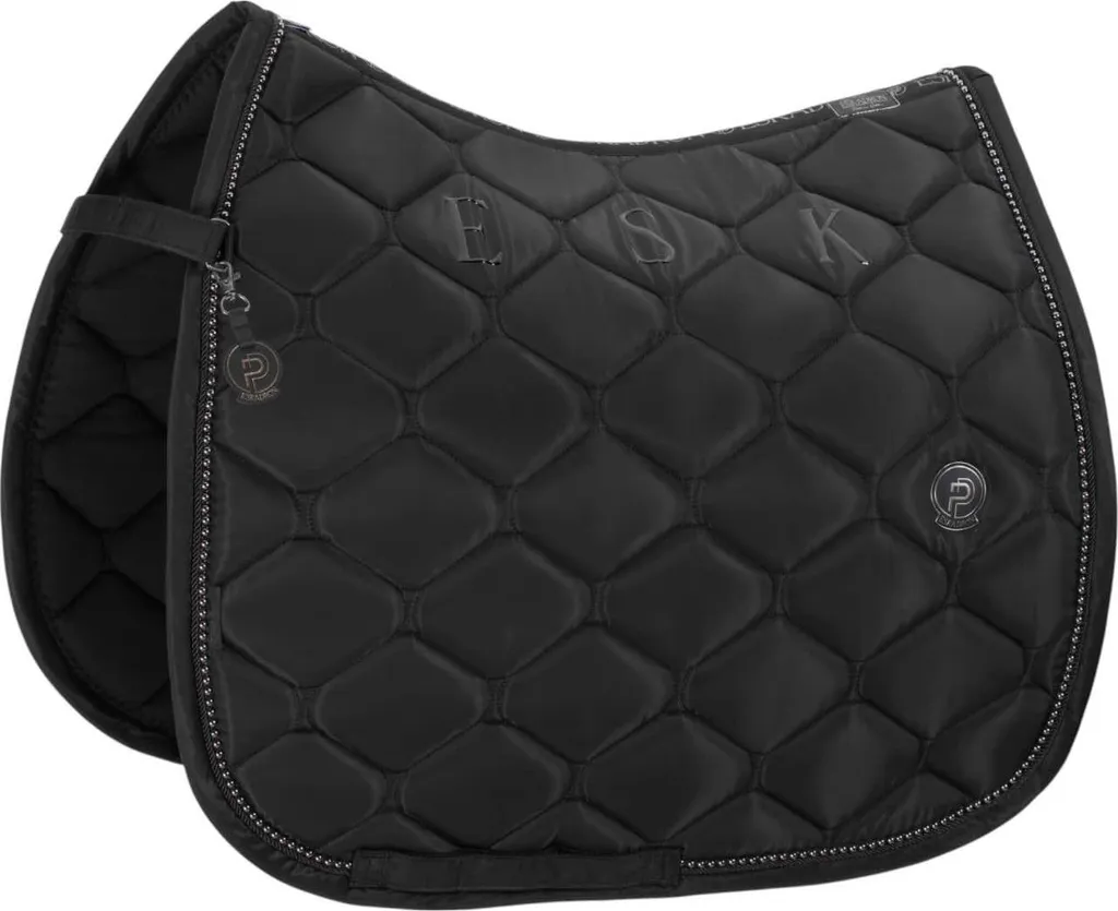 Tapis de selle Dressage Poney Eskadron Highgloss Pearls Black 2025