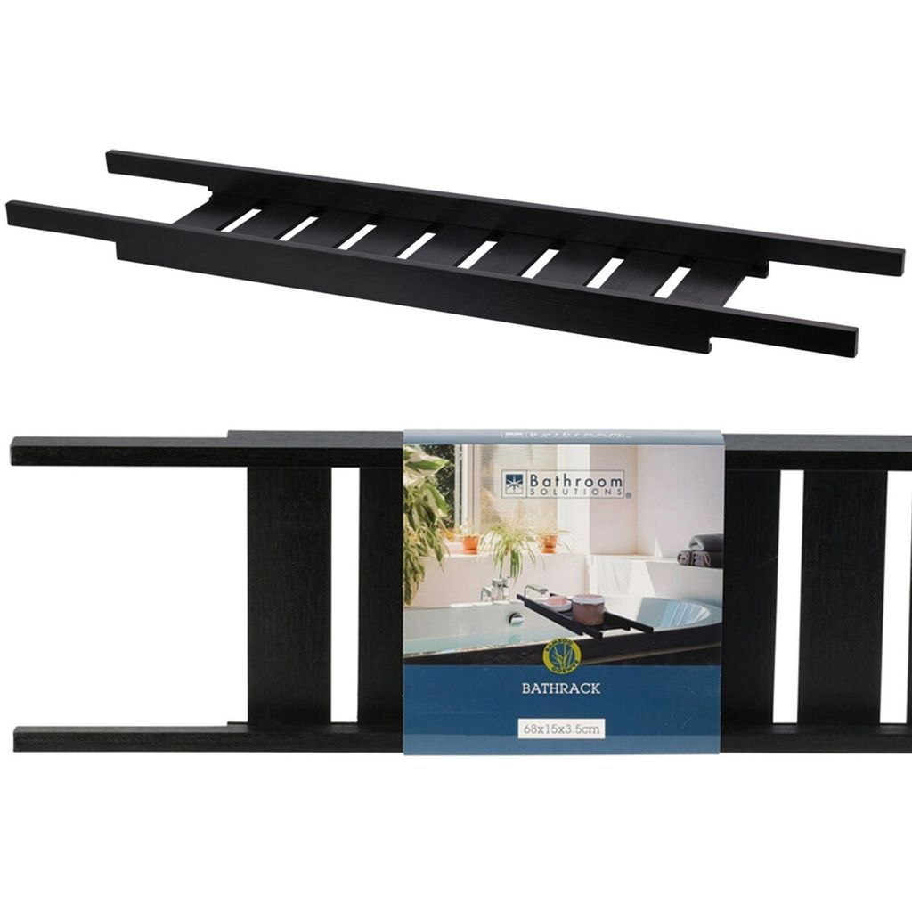 Bathroom Solutions Badregal LOFT aus Bambus 68 cm schwarz Produktbild 