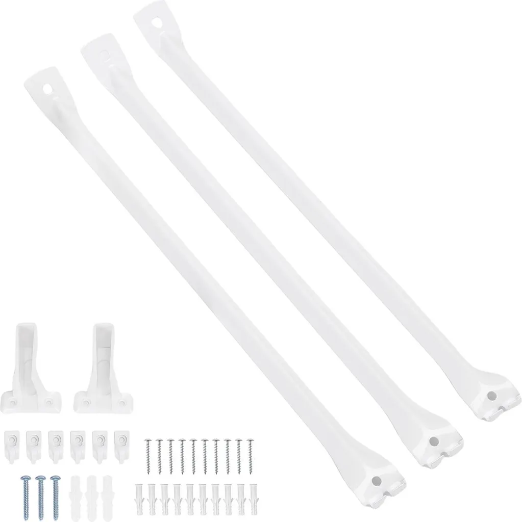 Fixation étagère métallique 12 pouces cassée ? Kit complet avec barres 17"