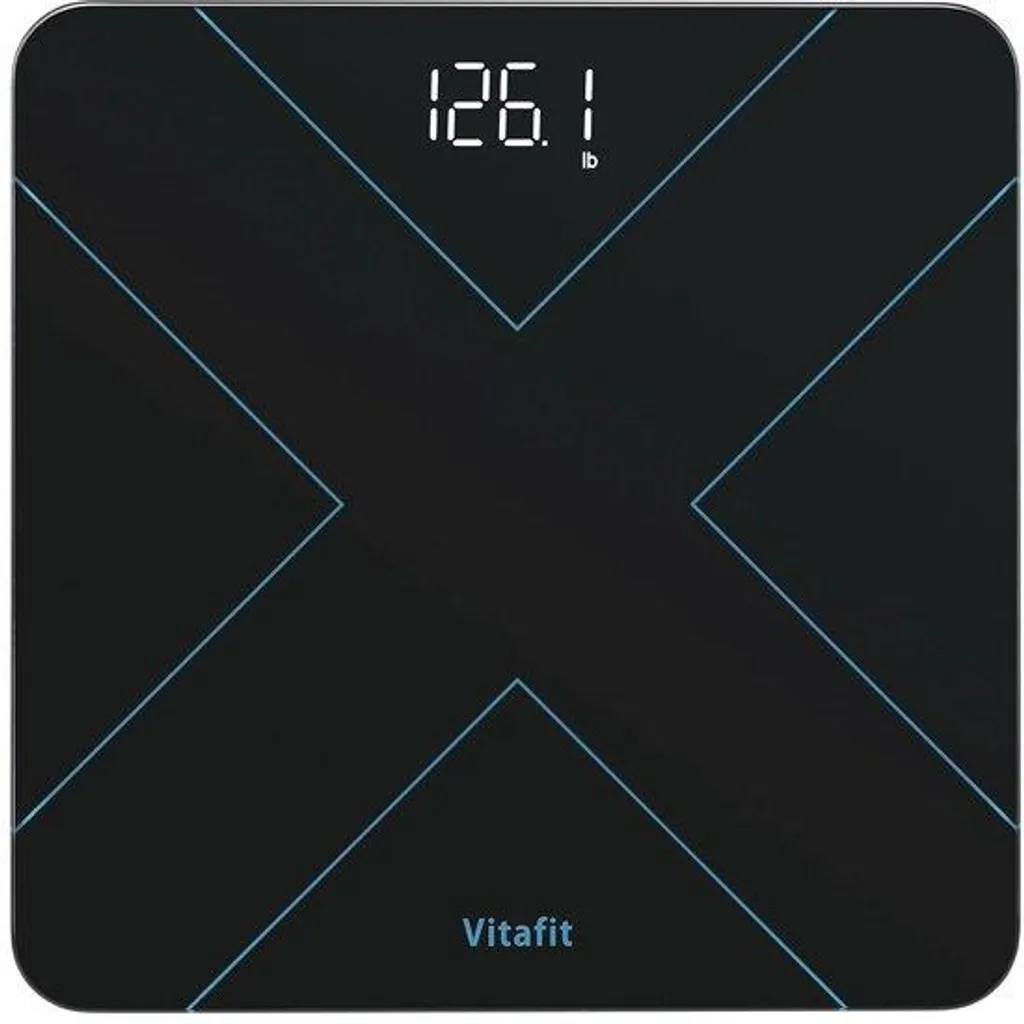 Pèse-personne pour suivi forme et fitness - Balance numérique LED 180 kg