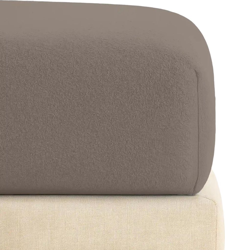 Prześcieradło frotte z gumką 140x200x30 cm beżowe Zdjęcie produktu 