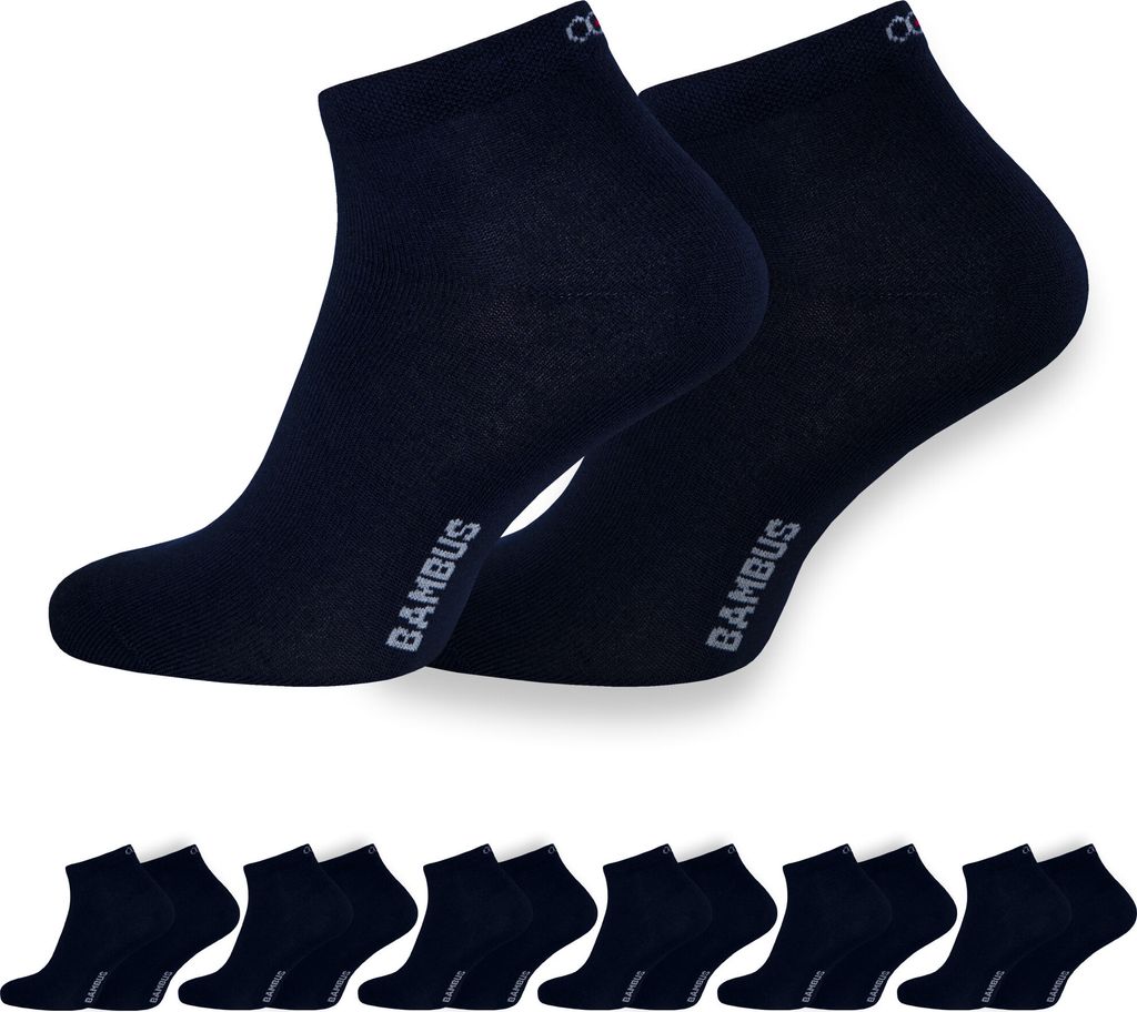 OCERA 6x Bambus Kurzschaft-Socken (Uni) für Damen und Produktbild 