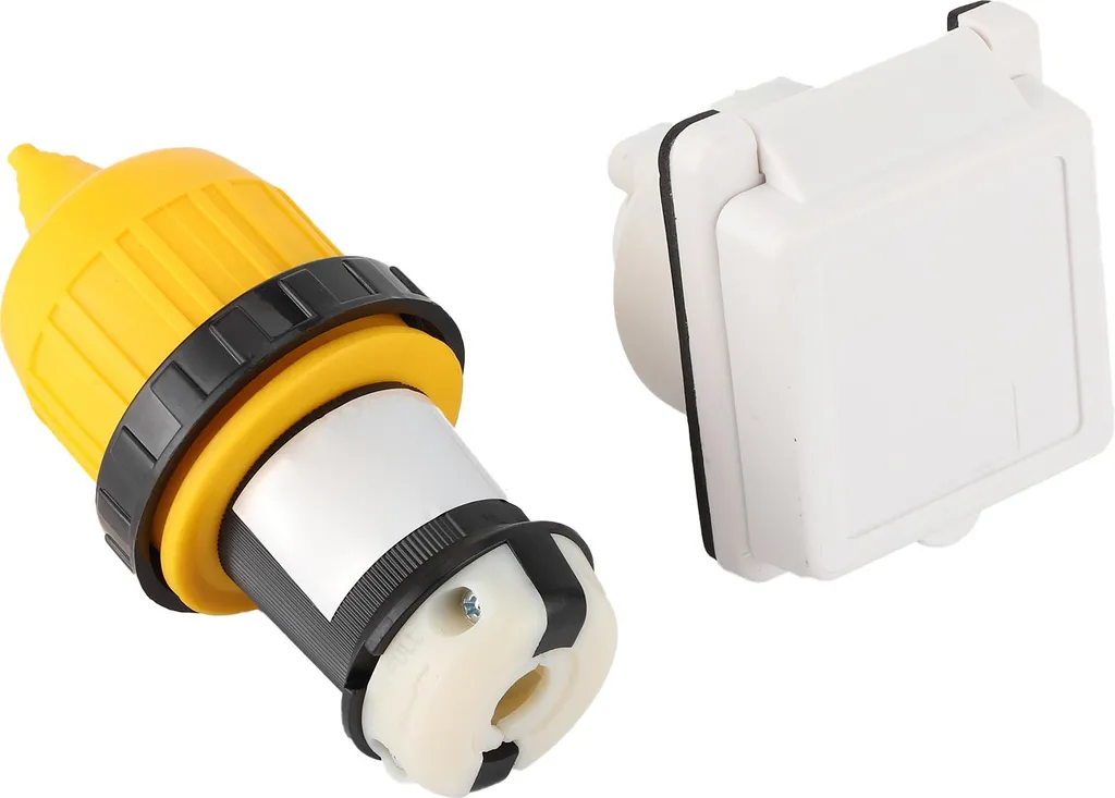 Kit Entrée Courant RV 30A 125V avec Connecteur de Câble et Prise Mâle