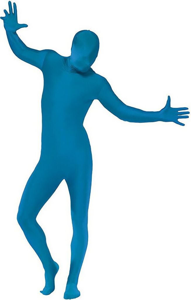 Ganzkörperkostüm blau Größe: L
