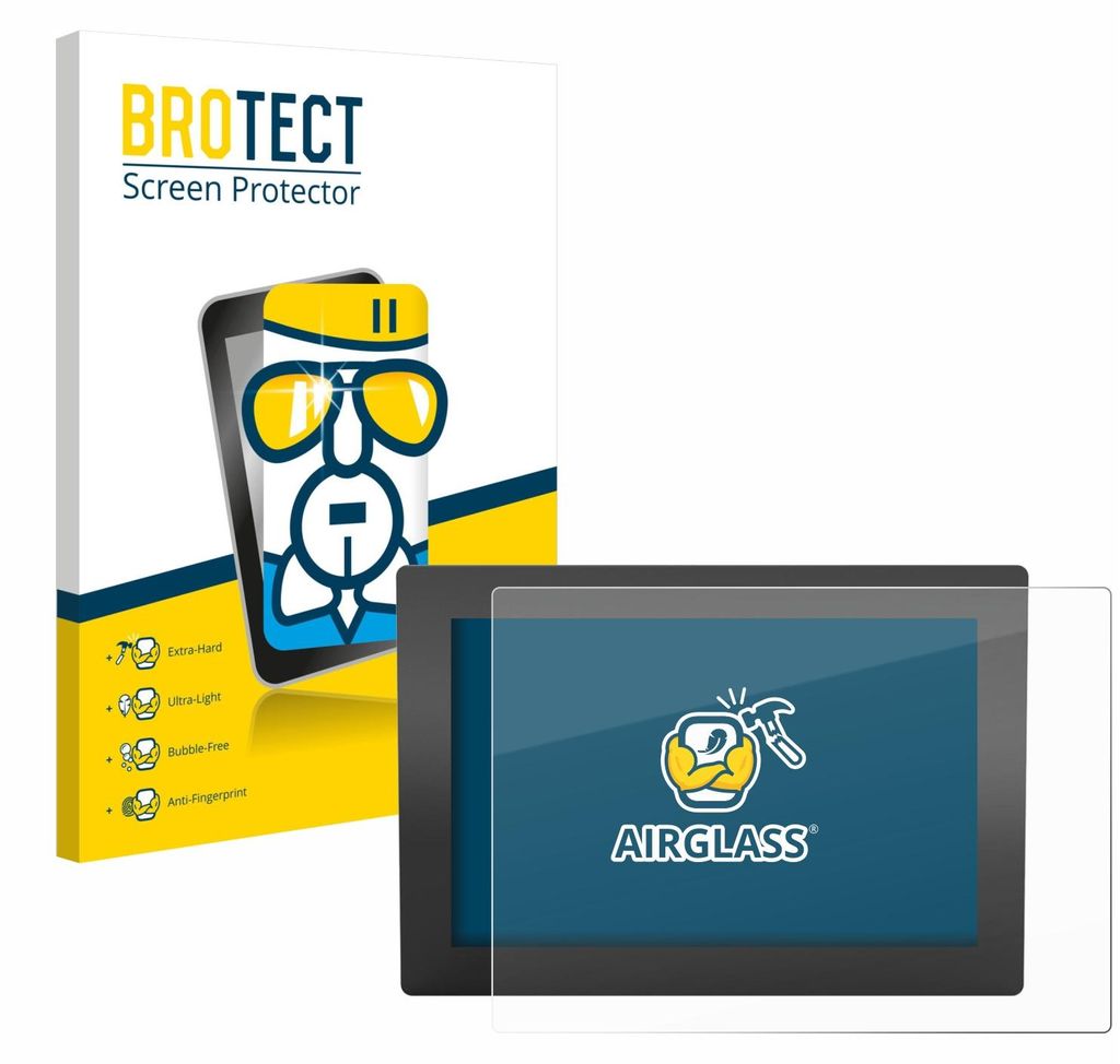 BROTECT Schutzglas für WAGO Web Panel 400 Schutzfolie Panzer Folie Glas Display Schutz klar