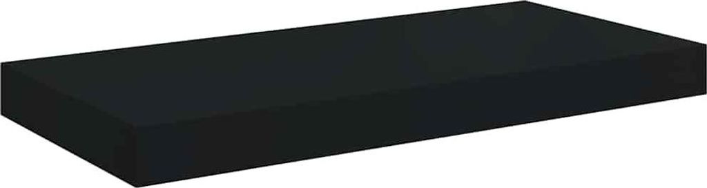 vidaXL Plávajúca polica čierna 50x23x3,8 cm MDF Obrázok produktu 