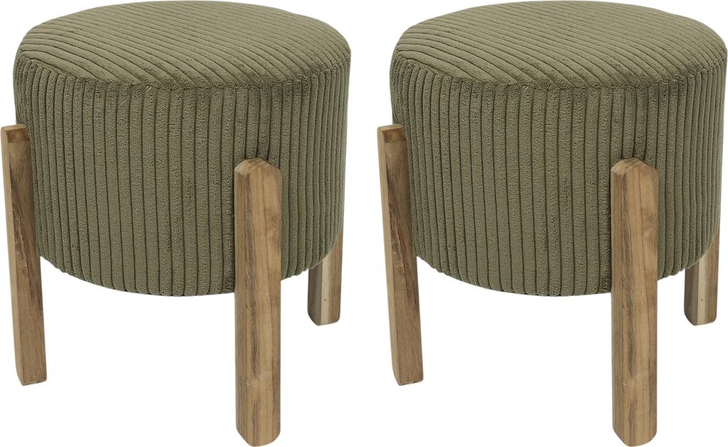 Tabouret Cotele Scott Vert - Lot De 2 Image du produit 