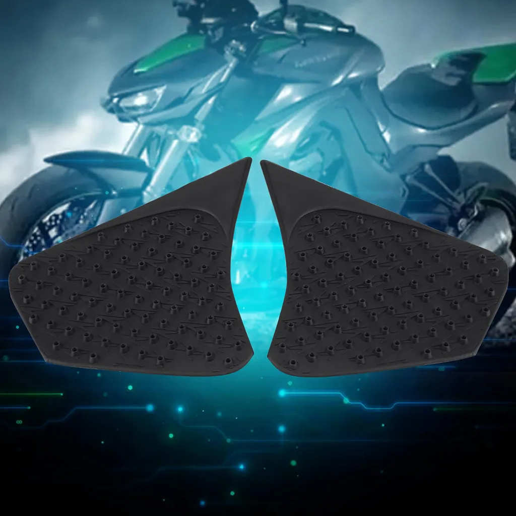Grip Serbatoio Moto Vintage Adesivi Ginocchia in Gomma Nera