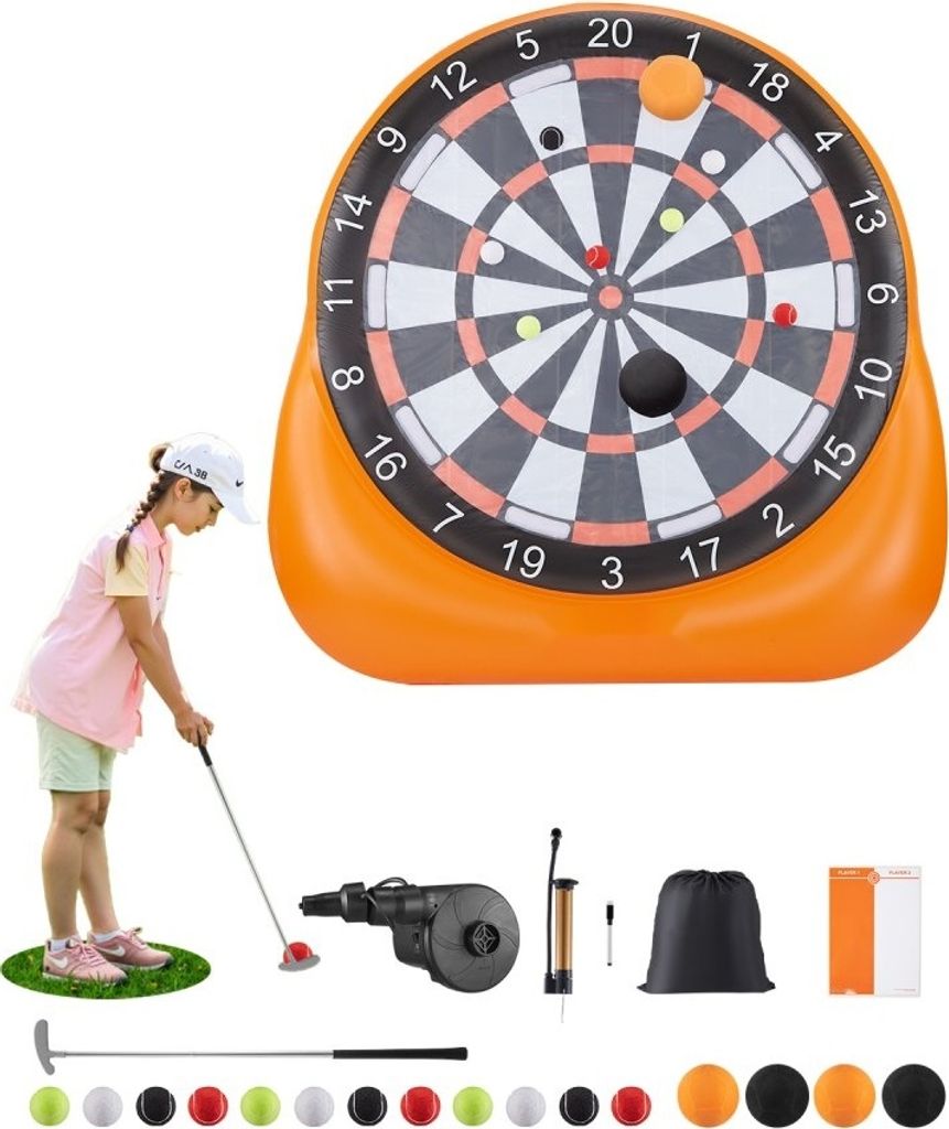 Aufblasbares Fußball-Dartboard Set - Inklusive 4 Kickbällen Produktbild 