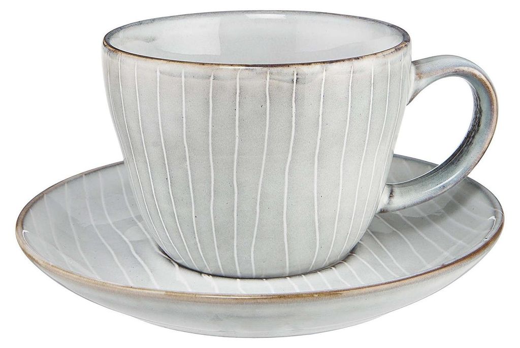 BUTLERS Kaffetasse mit Untertasse HENLEY Produktbild 